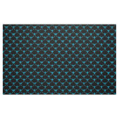 Luxus Moderner Blauer Blauer Blütenschmetterling Stoff (Fat Quarter (45,7 x 55,9 cm))