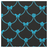 Luxus Moderner Blauer Blauer Blütenschmetterling Stoff (Nahaufnahme)