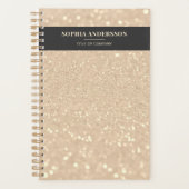 Luxus Moderner Gold Glitzer Elegant Planer (Vorderseite)