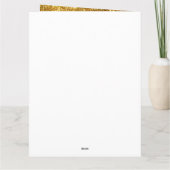 Luxus Moderner Gold-Glitzer Karte (Rückseite)