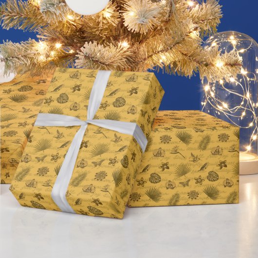 Luxus Moderner Tropischer Schmetterling Geschenkpapier (Feiertage)