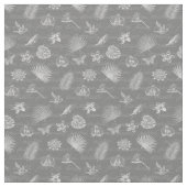 Luxus Moderner Tropischer Silberschmetterling Stoff (Nahaufnahme)