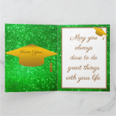 Luxus Moderner, umweltfreundlicher Glitzer Karte (Innenseite)