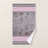 Luxus Moderner Vintager Blumenkuchen Badhandtuch Set (Handtuch)