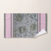 Luxus Moderner Vintager Blumenvogel Rose Badhandtuch Set (Handtuch)