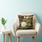 Luxus Modernes Black Gold Rose Tigar Kissen (Stuhl )