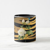 Luxus Modernes Black Gold Rose Tigar Tasse (Zentrum)