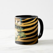 Luxus Modernes Black Gold Rose Tigar Tasse (VorderseiteRechts)