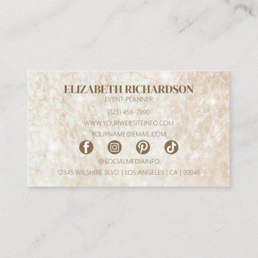 Luxus Modernes Design Elegant Einfach Minimalistis Visitenkarte (Rückseite)