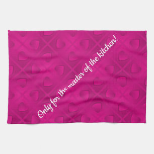 Luxus Modernes elegantes rosa Herz Geschirrtuch