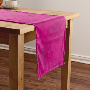 Luxus Modernes elegantes rosa Herz Großer Tischläufer