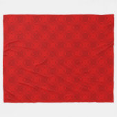 Luxus Modernes Elegantes Rotes Herz Fleecedecke (Vorderseite (Horizontal))