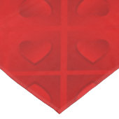 Luxus Modernes Elegantes Rotes Herz Tischdecke (Schrägansicht)