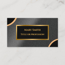 Luxus Modernes Gold Black Beruflich Visitenkarte