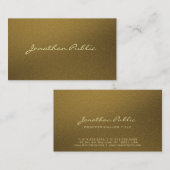 Luxus Modernes Gold Elegantes Berufliches Creative Visitenkarte (Vorne/Hinten)