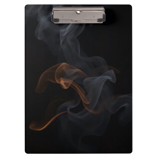 Luxus modernes Halloween-Rauchdesign Klemmbrett (Vorderseite)
