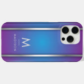 Luxus Modernes Minimal Abstraktes Violet Blau Case-Mate iPhone Hülle (Rückseite (Horizontal))