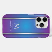Luxus Modernes Minimal Abstraktes Violet Blau Case-Mate iPhone Hülle (Rückseite (Horizontal))