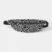 Luxus Modernes White Leopard Elegante Collection Bauchtasche (Vorderseite)