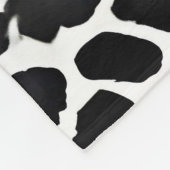 Luxus Modernes White Leopard Elegante Collection Fleecedecke (Ecke)