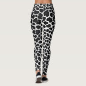 Luxus Modernes White Leopard Elegante Collection Leggings (Rückseite)