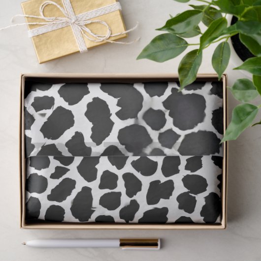 Luxus Modernes White Leopard Elegante Collection Seidenpapier (Geschenk)