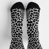 Luxus Modernes White Leopard Elegante Collection Socken (Oben)