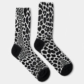 Luxus Modernes White Leopard Elegante Collection Socken (Rechts)
