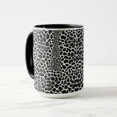 Luxus Modernes White Leopard Elegante Collection Tasse (Vorderseite Links)