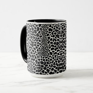 Luxus Modernes White Leopard Elegante Collection Tasse