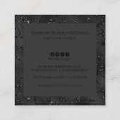 Luxus monochromatischer Hintergrund Quadratische Visitenkarte (Rückseite)