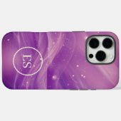 Luxus Monogram Abstrakt Wave Case-Mate iPhone Hülle (Rückseite (Horizontal))