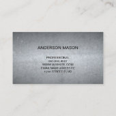 Luxus Monogram Band | Abstraktes Muster Visitenkarte (Rückseite)