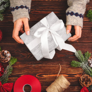 Luxus-Muster des weißen Glitzer Geschenkpapier