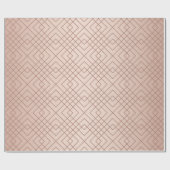 Luxus Muster Rose Gold Geschenkpapier (Flach)