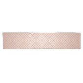 Luxus Muster Rose Gold Kurzer Tischläufer (Horizontal)