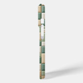 Luxus-Musterhülle - Salbeigrün & beide Karo Case-Mate iPhone Hülle (Rückseite / Links)