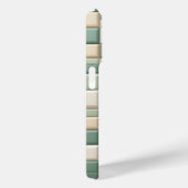 Luxus-Musterhülle - Salbeigrün & beide Karo Case-Mate iPhone Hülle (Rückseite / Rechts)