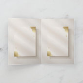 Luxus-Mutter-Tochter-Zitat-Design | Soft Gold Fl Karte (Innenseite)