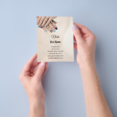 Luxus-Nagel-Tech-Flyer | Scannen Sie den QR-Code Flyer (Gruppe)
