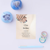 Luxus-Nagel-Tech-Flyer | Scannen Sie den QR-Code Flyer (Einzeln)