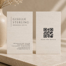 Luxus-Naturleinen QR-Code