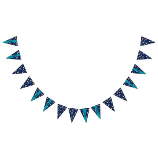 Luxus-Navy-Gold-Ramadan-Wimpelgirlande Wimpelkette