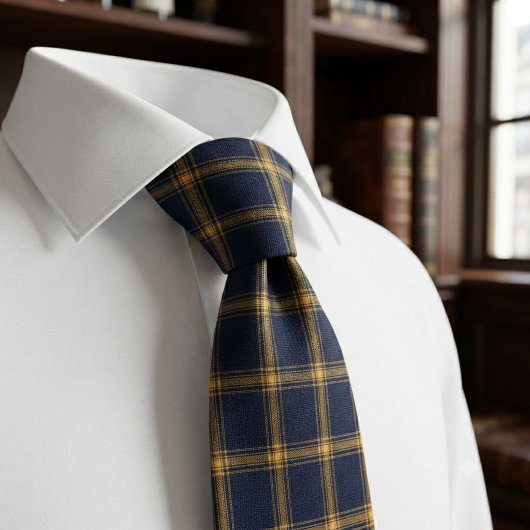 Luxus-Navy-und-Gold-Karottee Krawatte
