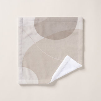 Luxus-Neutral-Beige-Abstract Badhandtuch Set