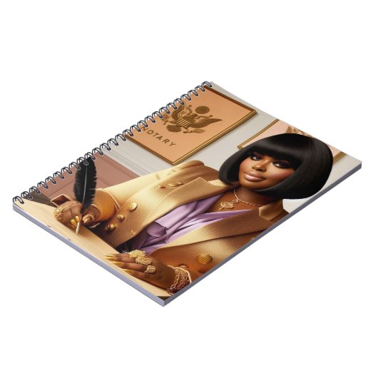Luxus Notaren-Spiral-Notebook Notizblock (Linke Seite)