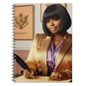 Luxus Notaren-Spiral-Notebook Notizblock (Vorderseite)