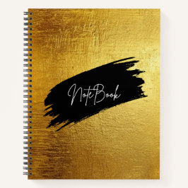 Luxus-Notizbuch mit Goldfolie Notizblock