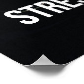 Luxus ohne Stress ist wahrer Luxus - Poster (Ecke)