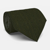 Luxus-Olivgrüne Herringbone-Krawatte Krawatte (Gerollt)